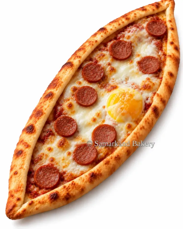 Egg & Sausage Pide
